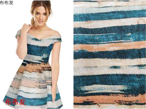 60支全棉仿天丝数码印花FZP7